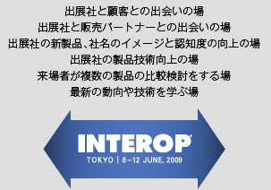 出展社と顧客との出会いの場
出展社と販売パートナーとの出会いの場
出展社の新製品、社名のイメージと認知度の向上の場
出展社の製品技術向上の場
来場者が複数の製品の比較検討をする場
最新の動向や技術を学ぶ場