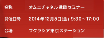 2014年12月5日(金) フクラシア東京ステーション